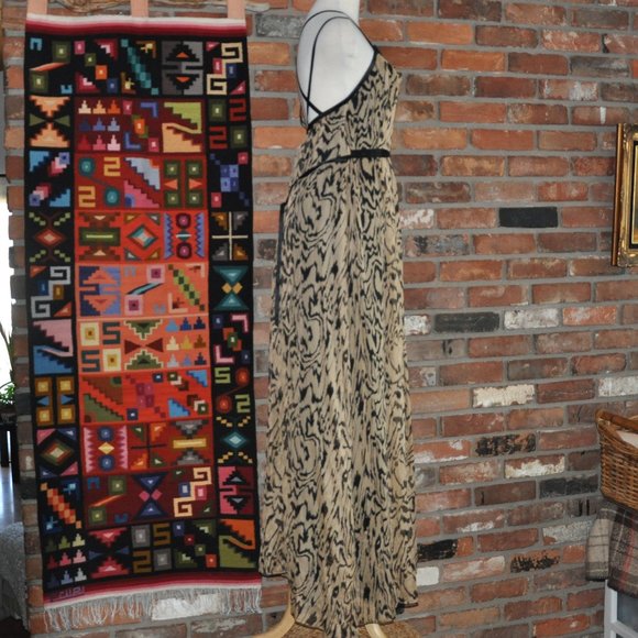 Temperley London Animal Print 100% Silk Maxi Dress Sleeveless Gown UK-6, US-2 - Picture 3 of 9